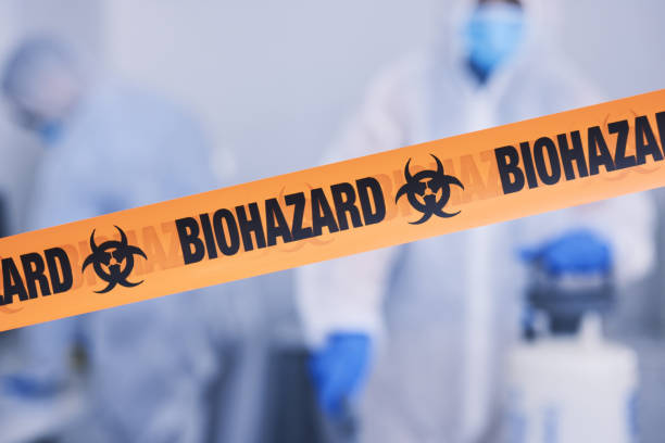 Professional Biohazard Cleanup technician working in Bushnell, IL